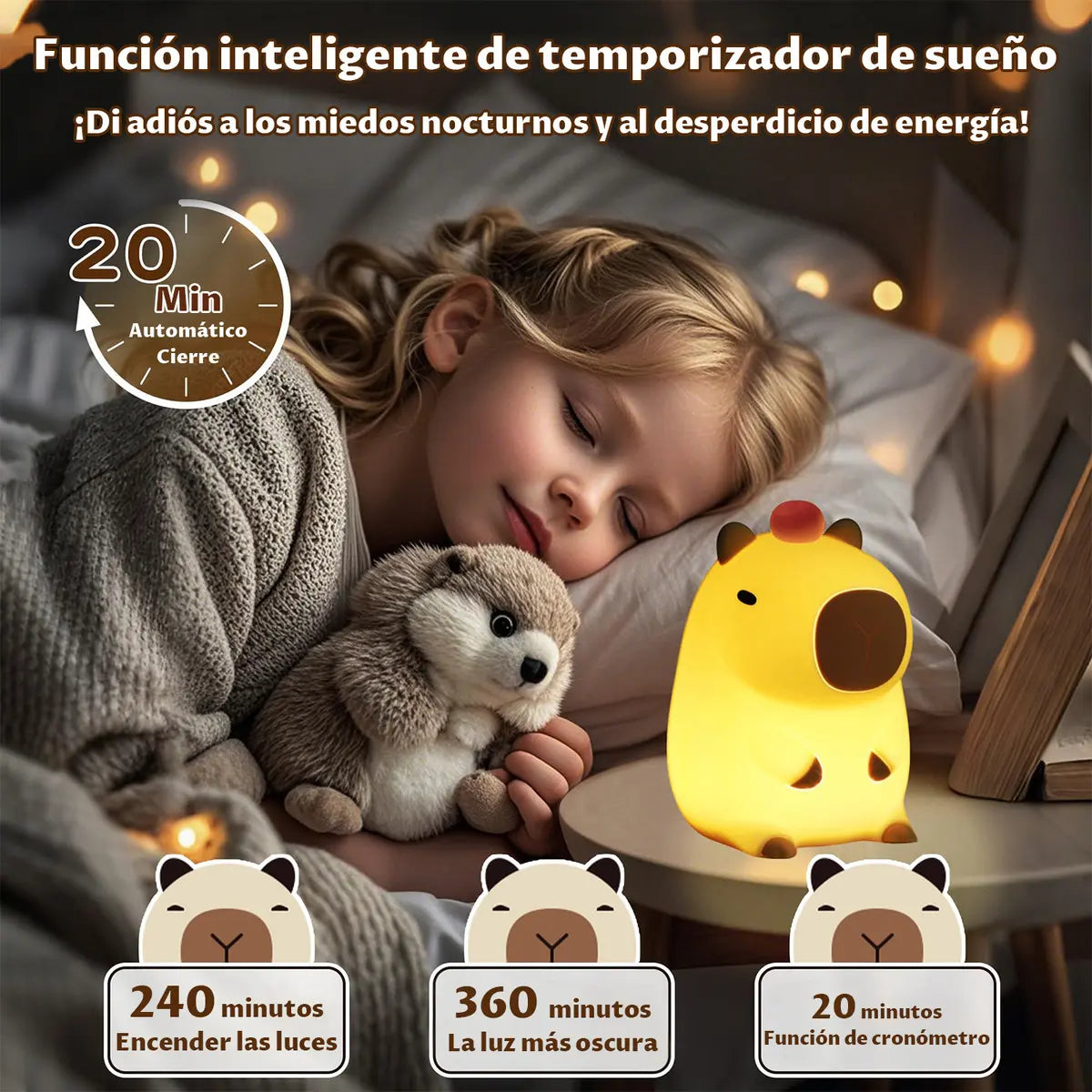 Lampara Recargable Capibara